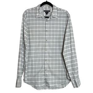 John Varvatos Star U.S.A Lux Plaid Long Sleeve Button Up Shirt Men's Medium